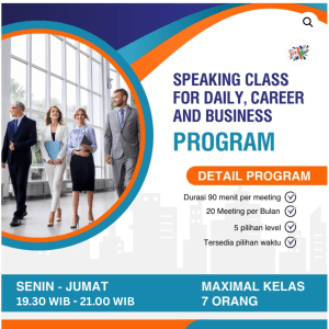 Speaking Class (For Career and Daily Conversation)